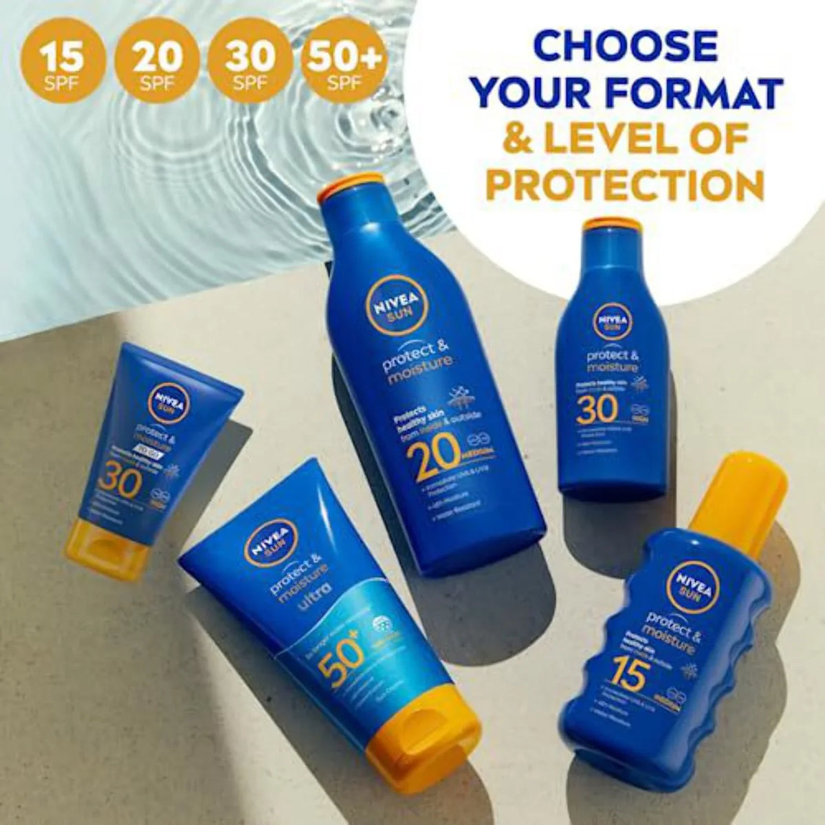 Nivea Sizeun Moisturising Sizeun Lotion SizePF 50+ 200ml