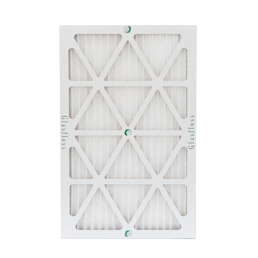 12 Pack of 12x20x1 MERV 10 Pleated Air Filters by Glasfloss. Actual Sizeize: 11-1/2 x 19-1/2 x 7/8