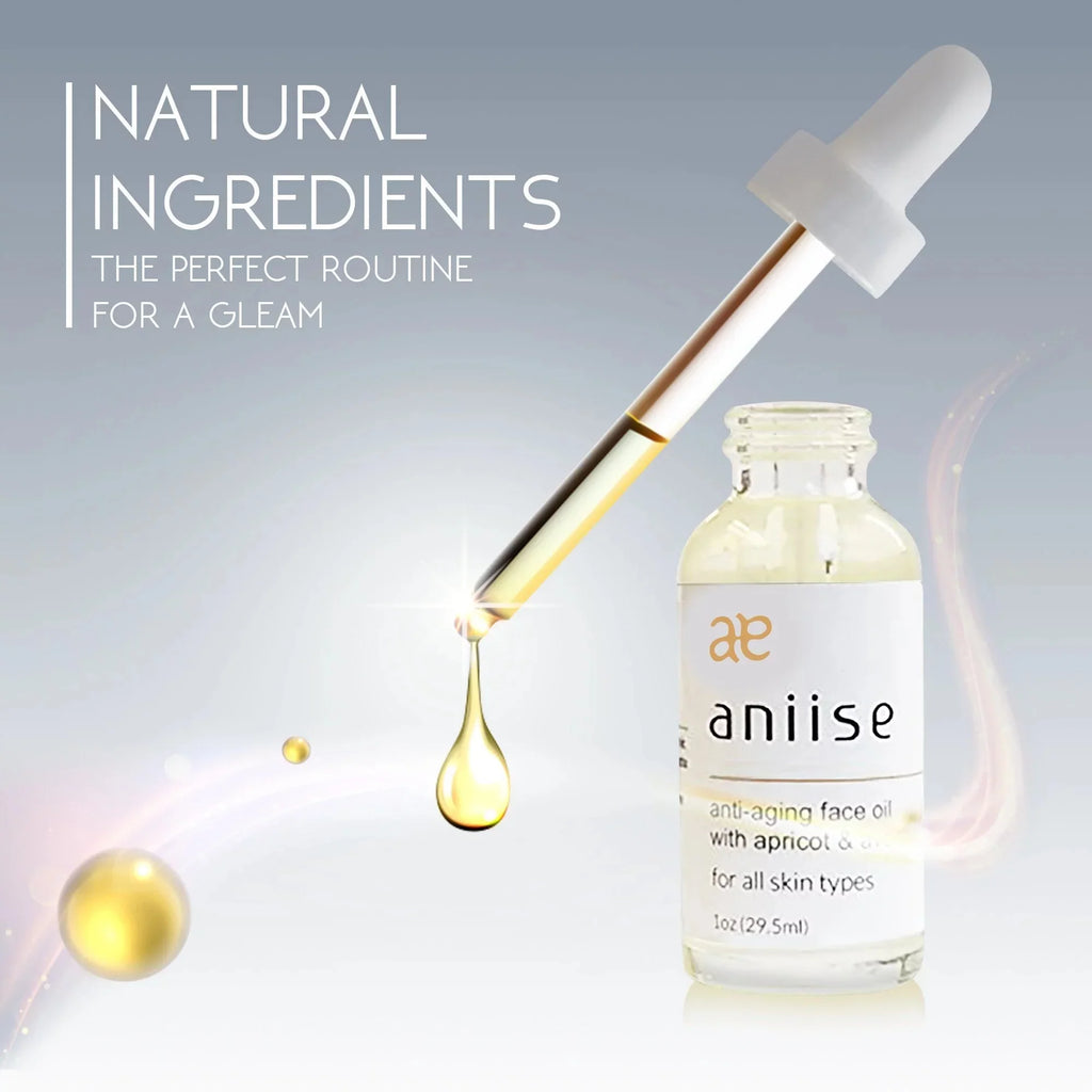 ANIISizeE Anti &ndash; Aging Face Oil with Apricot and Avocado, For All Sizekin Types - Made in USizeA &ndash; 1 oz