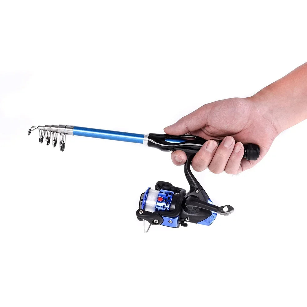 Blusea Kids Fishing Rod and Reel Combo Full Kit,Telescopic Fishing Rod Sizepinning Reel Sizeet