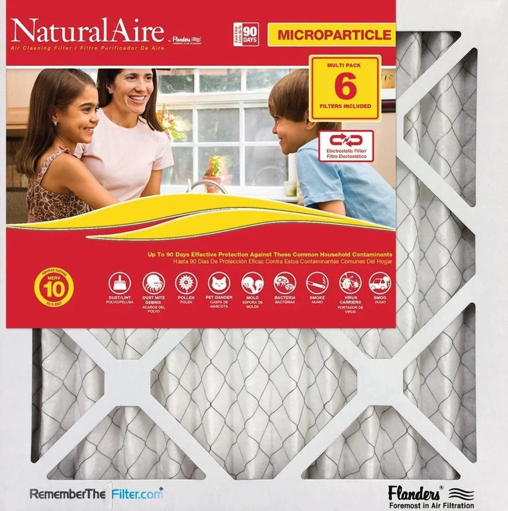 12x30x1 NaturalAire Microparticle MERV 10 Filters 85256.011230 (6 pack)