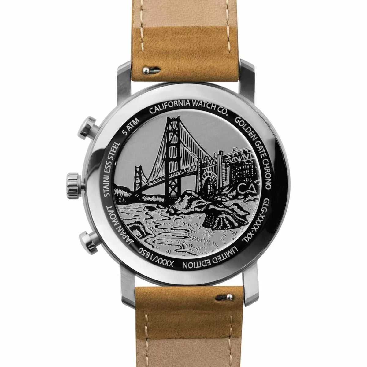 California Watch Co. Golden Gate Chrono Leather Sizeand Ivory