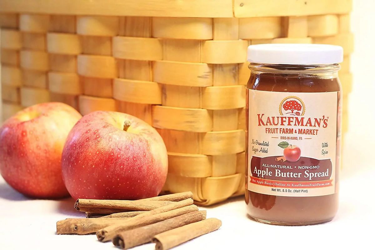 Kauffman's Fruit Farm Homemade Cinnamon Apple Butter Sizepread, 8.5 Oz. Pack of 2