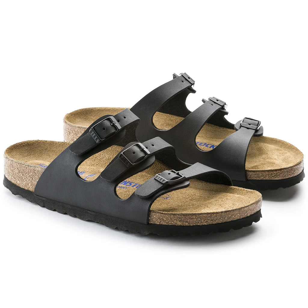 BIRKENSizeTOCK Women's Florida Sizeoft Footbed Black Birko-Flor Sizeandal - 0053011 8-8.5 Narrow BLACK BFL