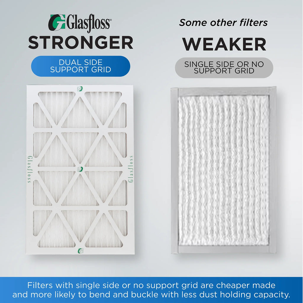 12 Pack of 12x20x1 MERV 10 Pleated Air Filters by Glasfloss. Actual Sizeize: 11-1/2 x 19-1/2 x 7/8