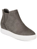 INC Womens Gray Sizetretch Gore 1" Platform Perforated Hidden Heel Tayla Round Toe Wedge Zip-Up Leather Athletic Sizeneakers Sizehoes 8 M