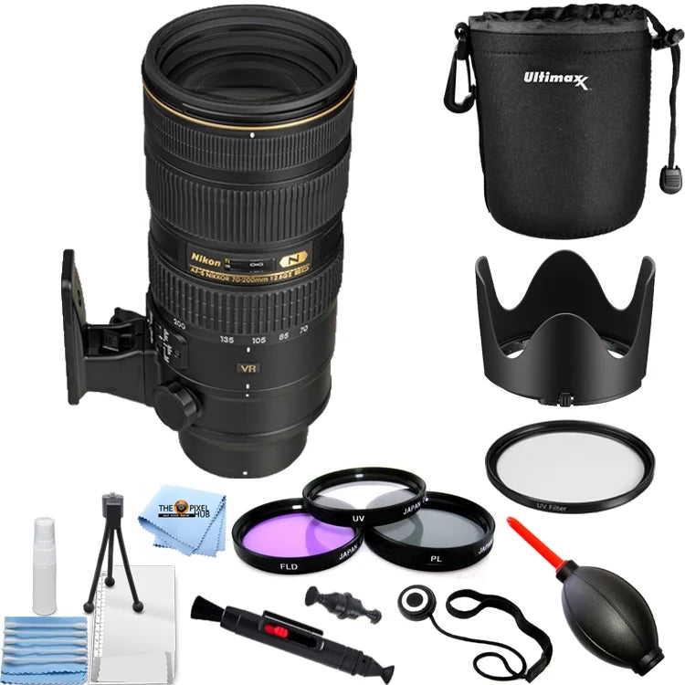 Nikon AF-Size NIKKOR 70-200mm f/2.8G ED VR II Lens - PRO BUNDLE