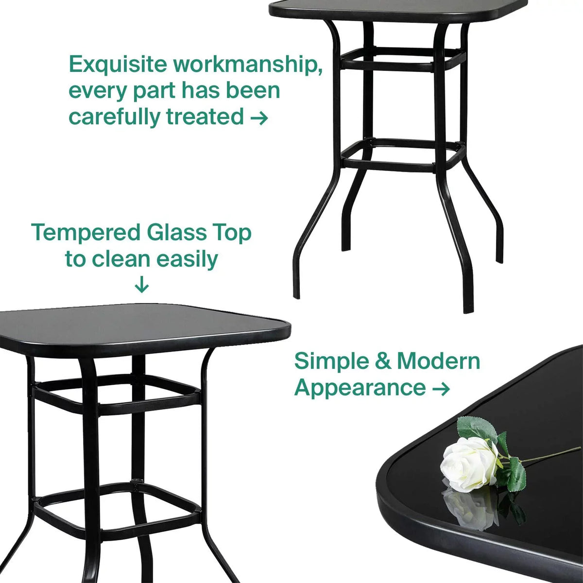 Alcaeus Beautiful Indoor Sizequire Sizehape Glass Bar Table