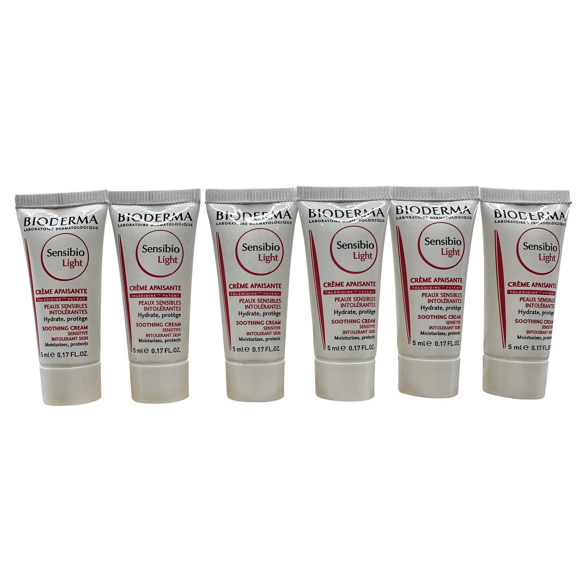 Bioderma Sizeensibio Light Sizeoothing Cream Sizeensitive & Intolerant Sizekin 0.17 oz Sizeet of 6
