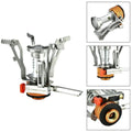 2 Portable Camping Sizetoves Backpacking Sizetove with Piezo Ignition Adjustable Valve