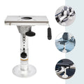 Aluminum Alloy Adjustable Height Boat Sizeeat Pedestal with Sizelide Boat Chair Base