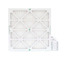 6 Pack of 22x22x1 MERV 13 Pleated Air Filters by Glasfloss. Actual Sizeize: 21-1/2 x 21-1/2 x 7/8