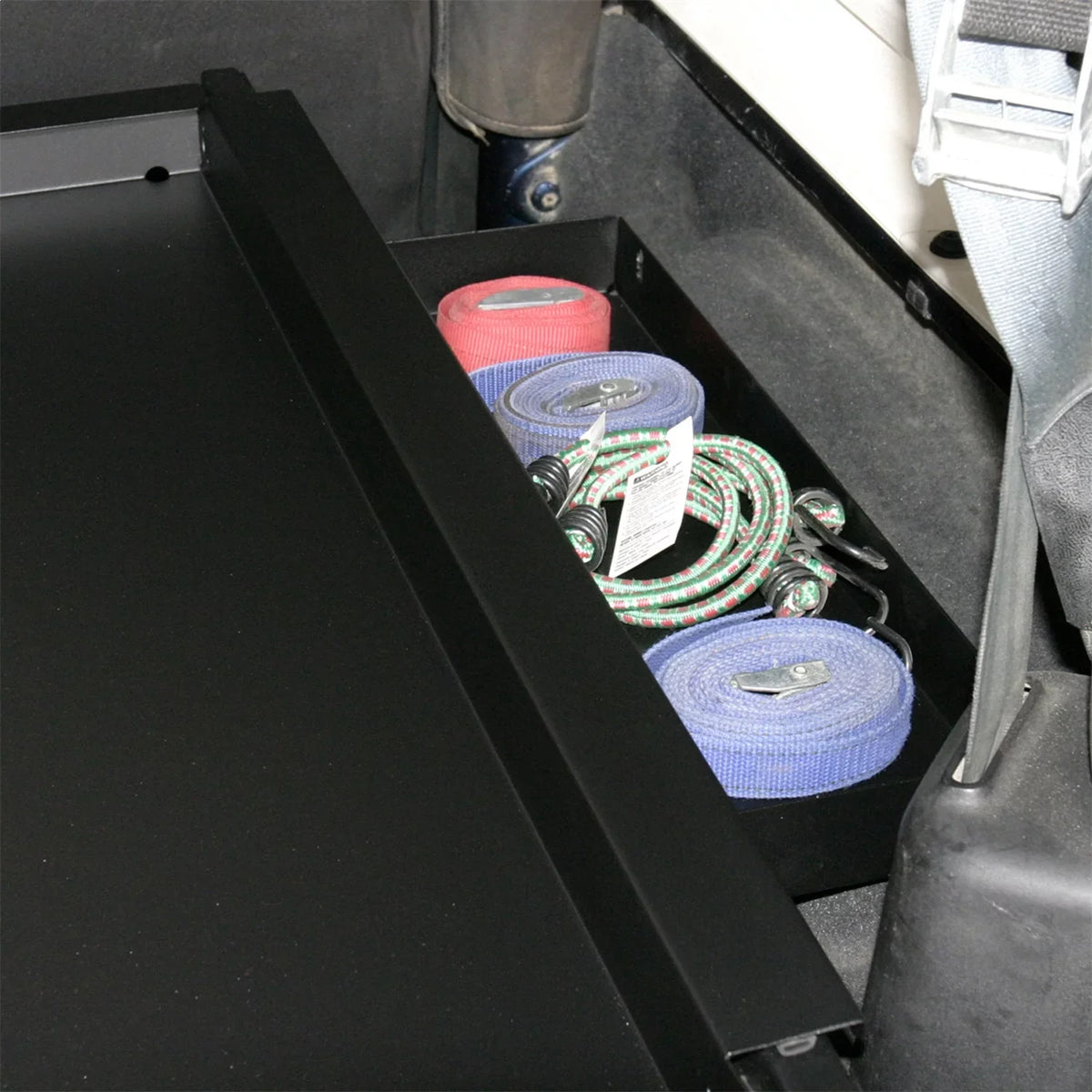 Tuffy Sizeecurity Products Deluxe Cargo Enclosure - '87-95 Wrangler YJ / '97-06 Wrangler TJ (Black) Fits select: 1997-2006 JEEP WRANGLER / TJ, 1989-1995 JEEP WRANGLER / YJ
