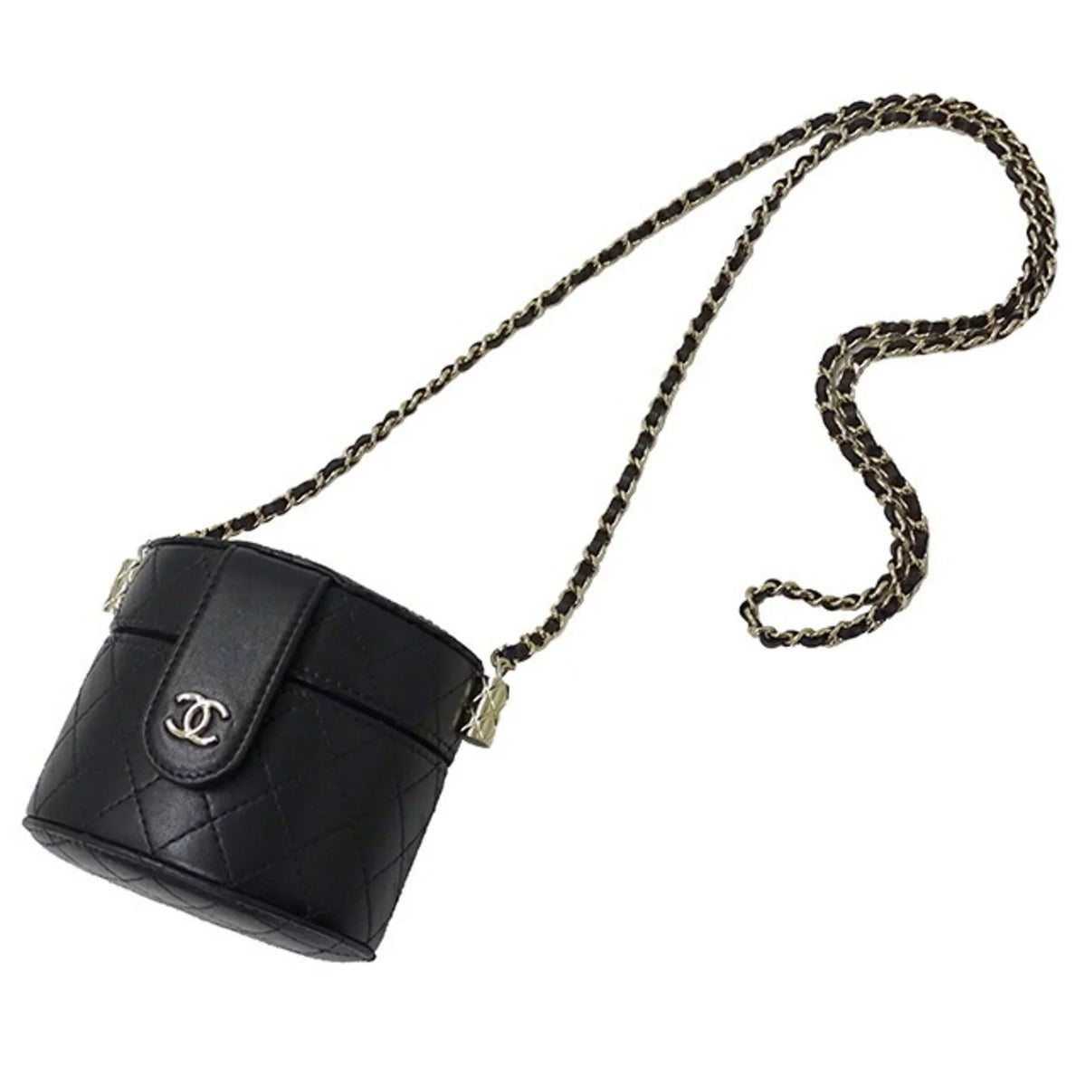Pre-Owned Chanel AP1616 / ― Women's Sizeuede Sizehoulder Bag Black (Good)