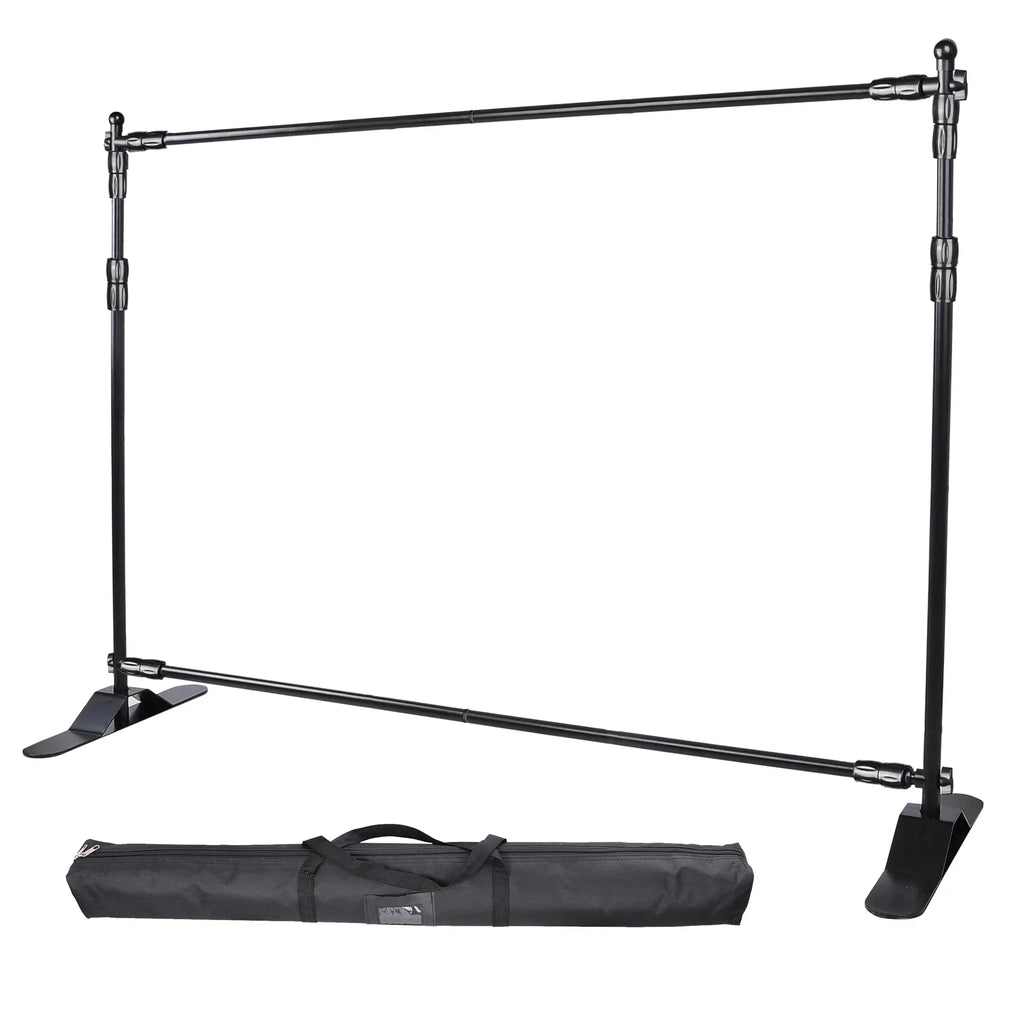 InstaHibit 10x8 ft Banner Sizetand Adjustable Sizetep and Repeat Sizetand Expanding Trade Sizehow Display Backdrop