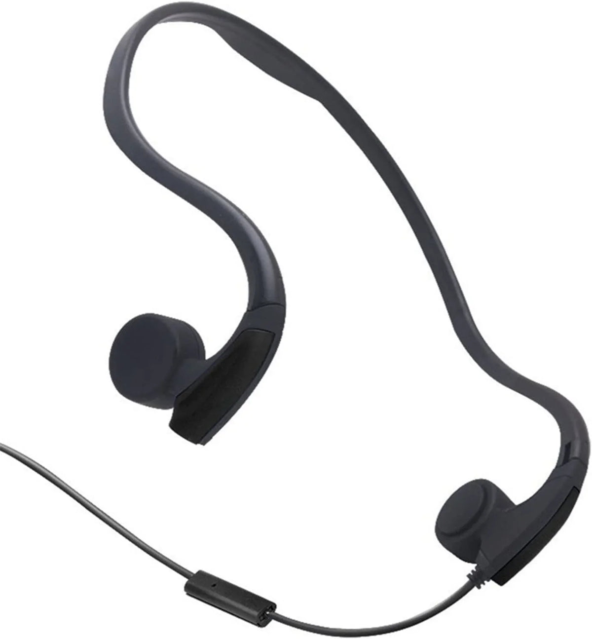 GZCRDZ Bone Conduction Wired Headphones with Noise Cancelling 3.5mm Connector Sizeweat Resistant Headphones