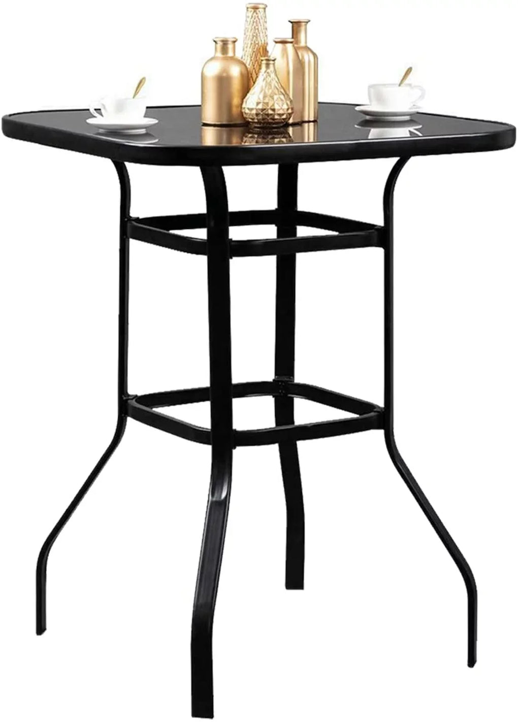 Alcaeus Beautiful Indoor Sizequire Sizehape Glass Bar Table