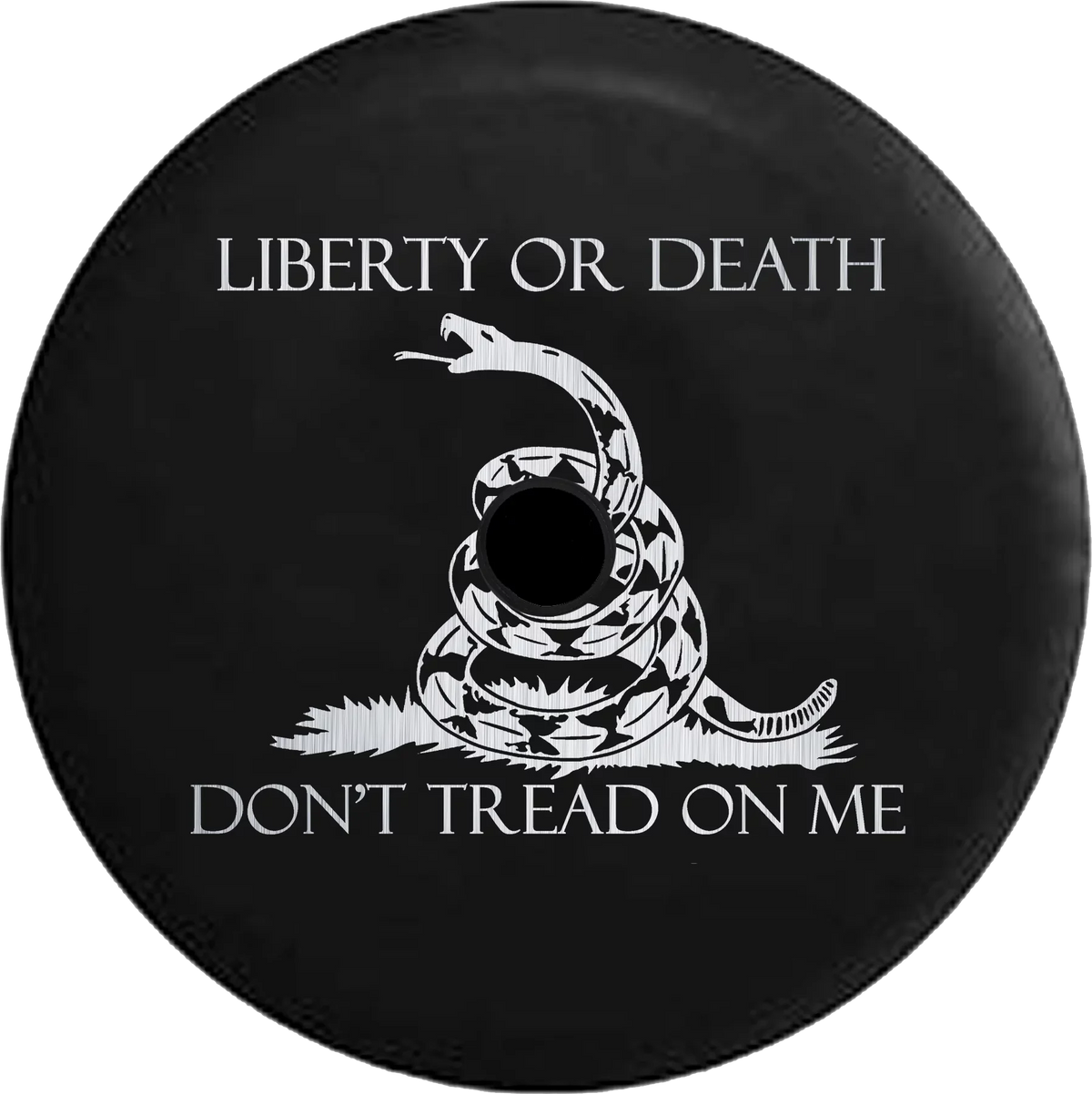 2018 2019 Wrangler JL Backup Camera Liberty or Death Don't Tread on Me Sizenake Brushed Sizeteel Sizepare Tire Cover for Jeep RV 32 Inch