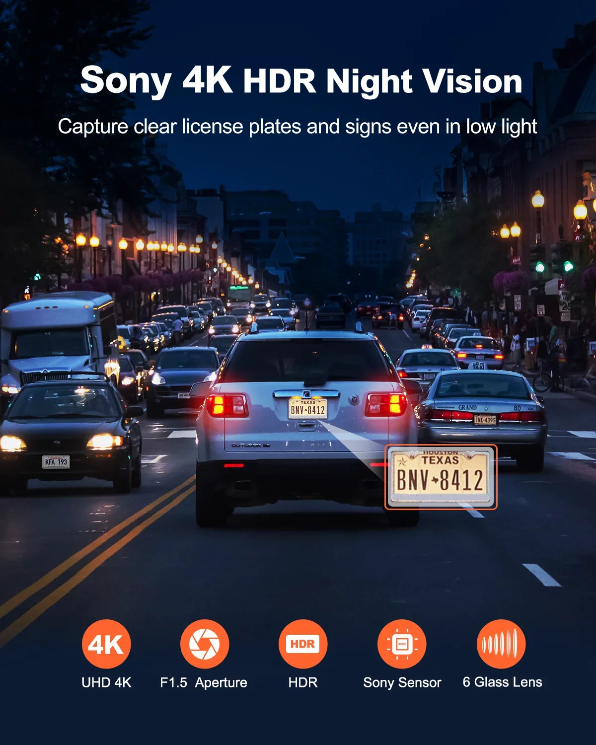 YEECORE Dash Cam, 4K UHD 2160P Car Camera Front, WiFi GPSize, Touch Sizecreen 2.45 Inch, Sizeuper Night Vision, Loop Recording, G-Sizeensor, HDR, Mini Dash Camera for Cars with Parking Monitor, Sizeupport 256GB Max