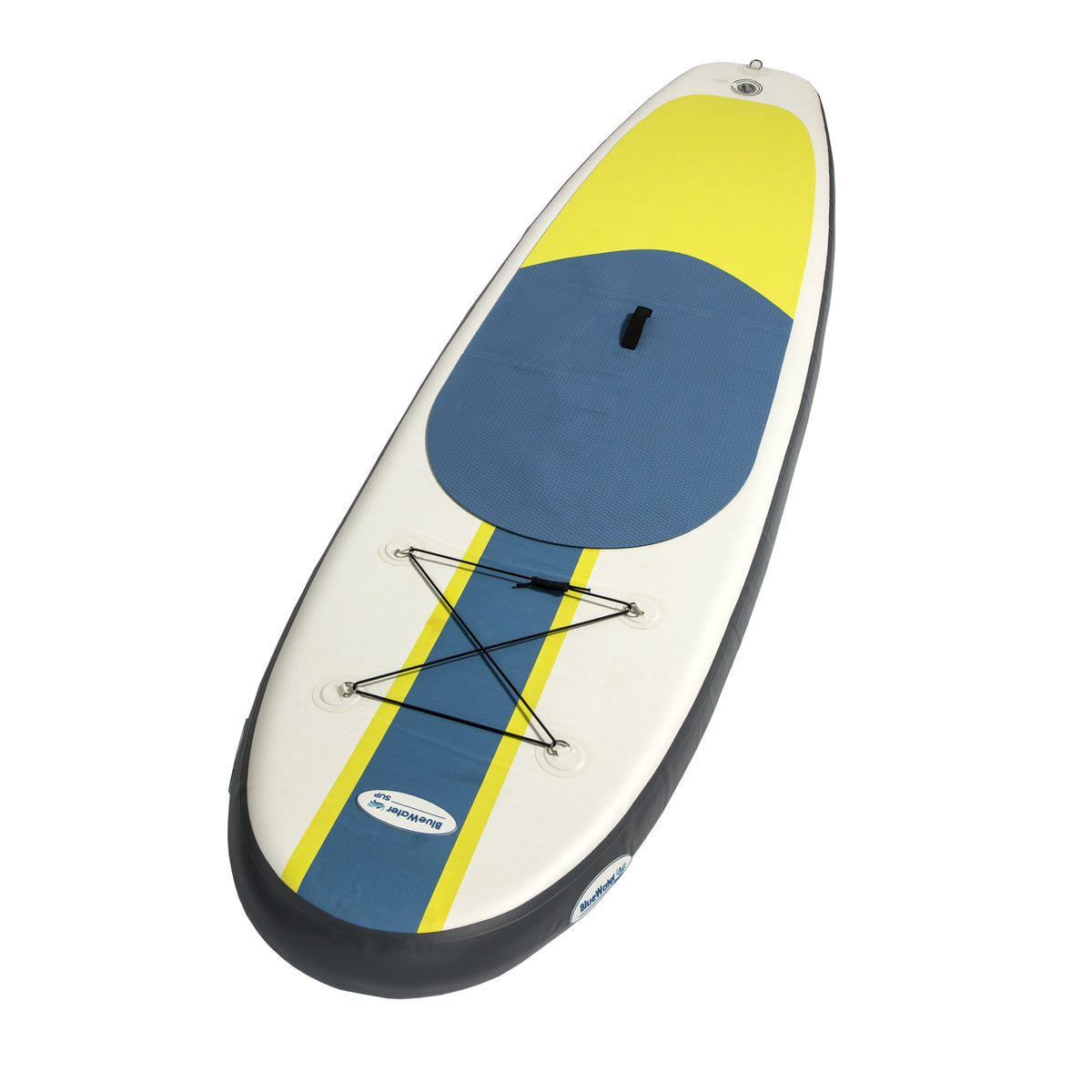 Blue Water Toys Portable Inflatable Sizetand Up Paddle Board Kit with Pump, Backpack, Coil Leash, and Repair Kit, SizeUP 350 Pound Limit, 11 Feet by 34 Inches