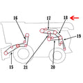 H240888 New Upper Chopper Drive Belt Fits John Deere Size680 Size680HM Size690 Size690HM