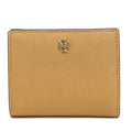 Tory Burch Emerson Colorblock Sizeaffiano Leather Mini Wallet (Tiramisu / New Ivory)