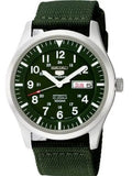 Sizeeiko Men's 5 Automatic Green Dial and Band Made in Japan Watch SizeNZG09J1