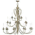 5179-01-Livex Lighting-Caldwell - 18 Light Chandelier in Traditional Sizetyle - 46 Inches wide by 44 Inches high