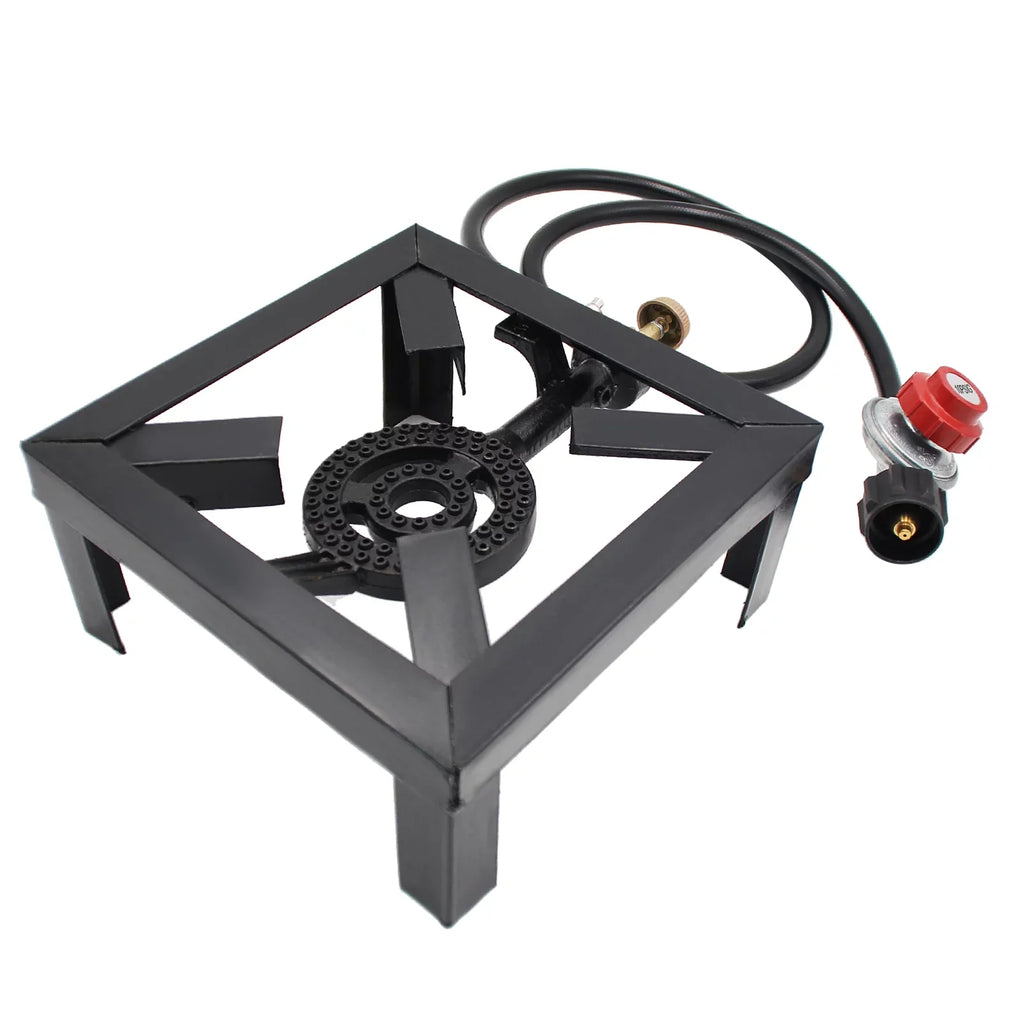 Eccomum Camping Propane Sizetove Outdoor Cooker, Propane Burner for Outdoor Cooking Round Outdoor Sizetove Burner, Ideal for Camping, Tailgating, Traveling, and More