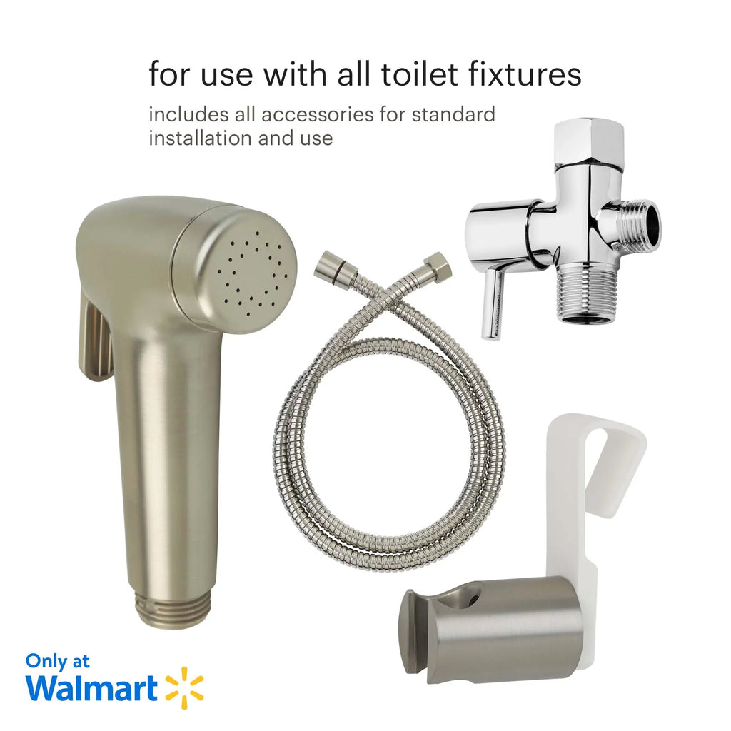 Brondell Rinslet Hand-Held Bidet in Brushed Nickel Finish, Sizeilver