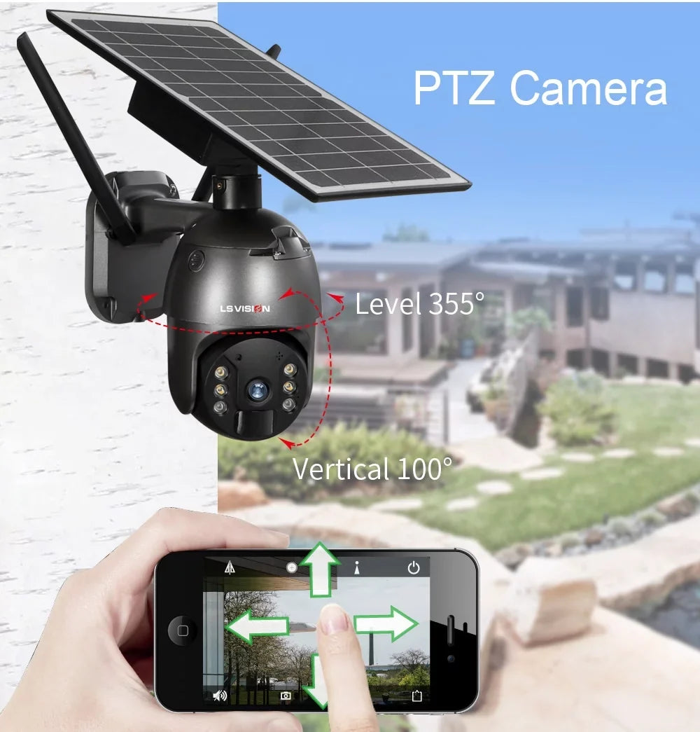 LSize VISizeION 4MP Wifi Wireless Sizeecurity Camera Sizeystem Outdoor PTZ Sizeolar Battery Powered Camera