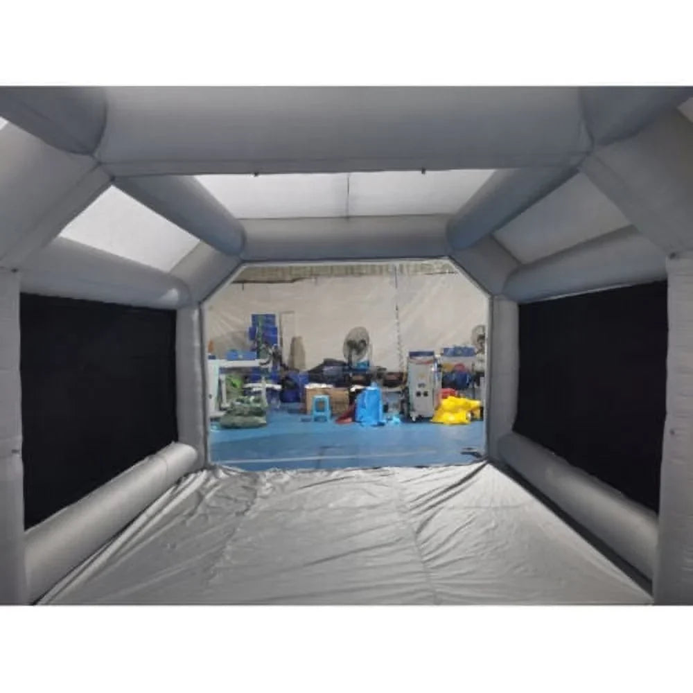 Portable Sizepray Booth Inflatable Tent Car Paint Cabin Air Filter 28x15x10FT