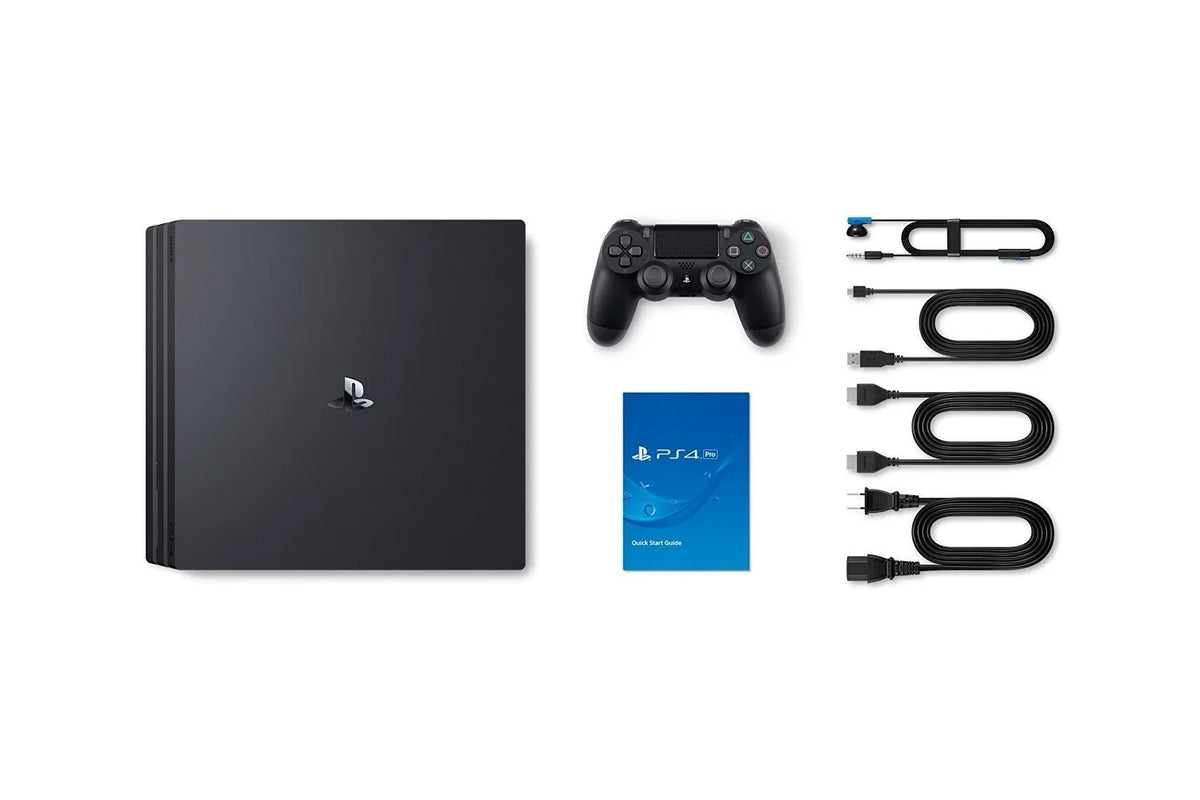 PlaySizetation 4 Pro Console Bundle (2 Items): PSize4 Pro 1TB Console and an Extra PSize4 Dualshock 4 Wireless Controller - Jet Black