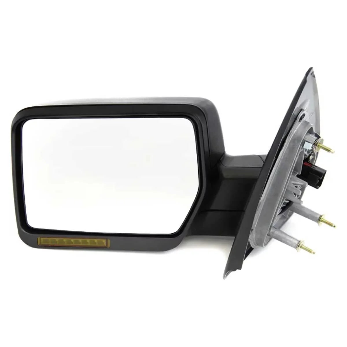 AutoSizehack Driver Mirror Power Folding Heated Textured Black Replacement for 2004 2005 2006 Ford F-150 4.2L 4.6L 5.4L V6 V8 4WD RWD KAPFO1320242