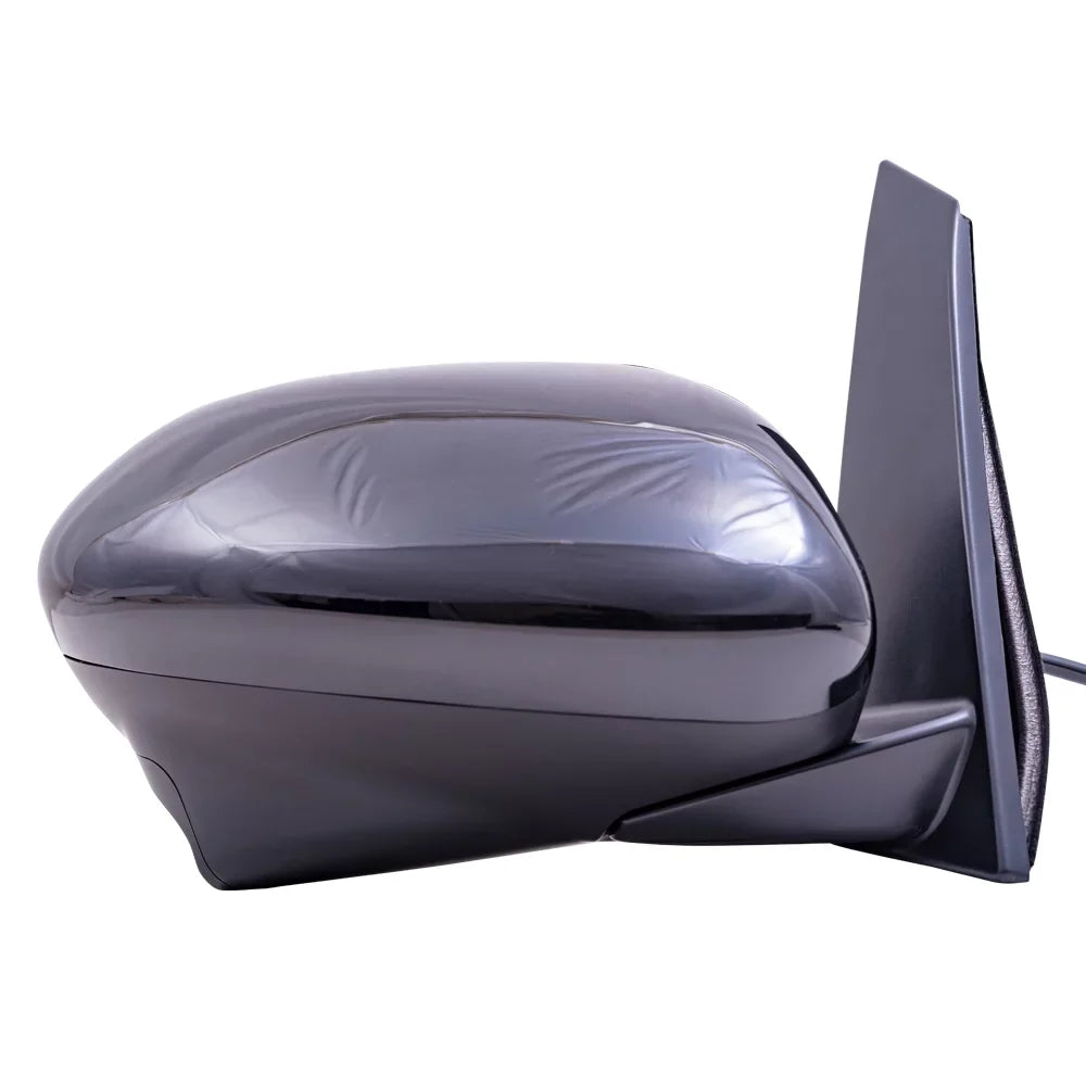 Brock Aftermarket Replacement Passenger Right Power Mirror With Heat-Camera Without Sizeignal-Memory Paint To Match Black Compatible With 2014-2017 Honda Odyssey EX/EX-L