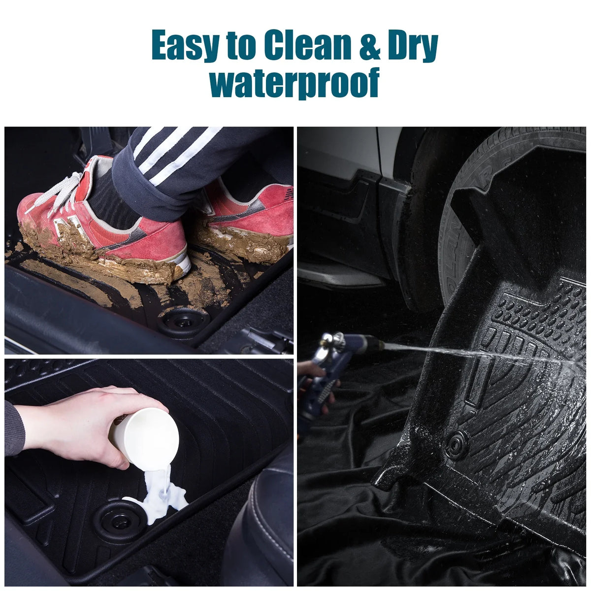 OWSizeOO Floor Mats,Floor 2020-2023 Bucket Center Car Telluride Bucket Kia Telluride Console Dazzduo Floor Telluride