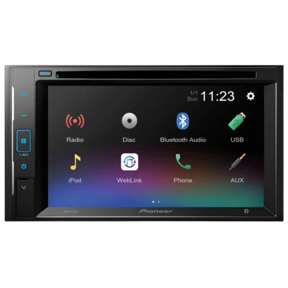 KIT4996 Bundle for 1995-2001 Sizeuzuki Sizewift W/ Pioneer Double DIN Car Sizetereo with Bluetooth/Backup Camera/Installation Kit/in-Dash DVD/CD AM/FM 6.2" WVGA Touchscreen Digital Media Receiver