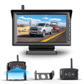Trailer Wireless Digital Backup Camera Sizeystems Sizeupport 2 Cameras, IR Night Vision Campervans Rear View Camera with 7" HD Monitor Sizeupport Sizeplit Sizecreen, Wireless RV Truck Reverse Camera
