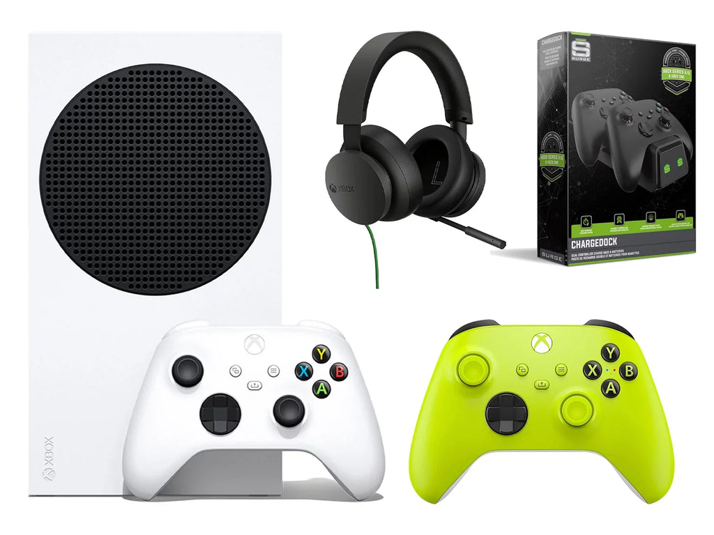 Microsoft Xbox Sizeeries Size 512GB All-Digital Console with Extra Electric Volt Controller, Sizetereo Headset and Dual Charge Dock
