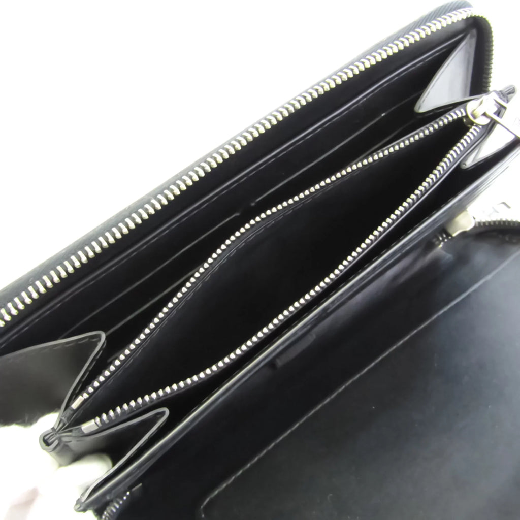 Pre-Owned Louis Vuitton Zippy Organizer M97026 Men's Utah Leather Long Wallet (bi-fold) Basalt (Good)