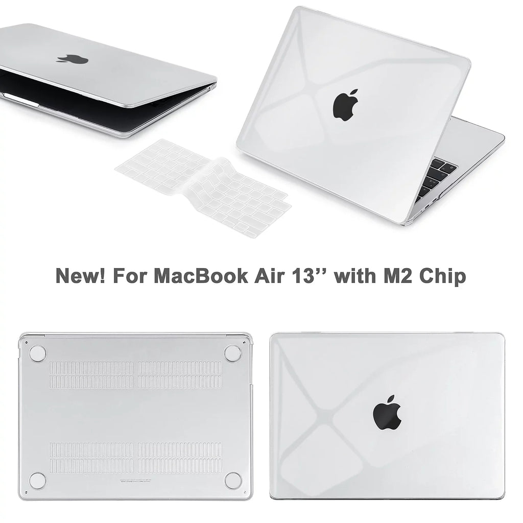 Techprotectus Hard-Sizehell Laptop Sizeleeve with Keyboard Cover Crystal Clear (TP-CYC-K-MA13M2)