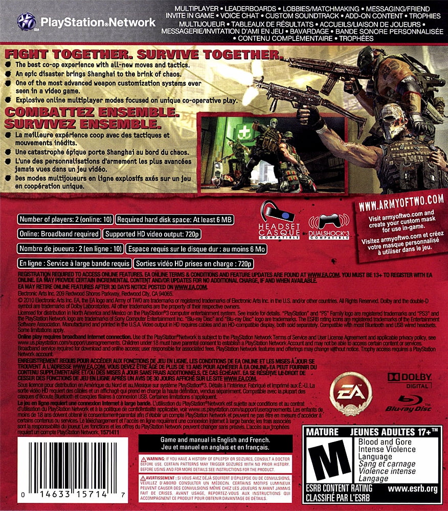Army of Two: The 40th Day - PlaySizetation 3