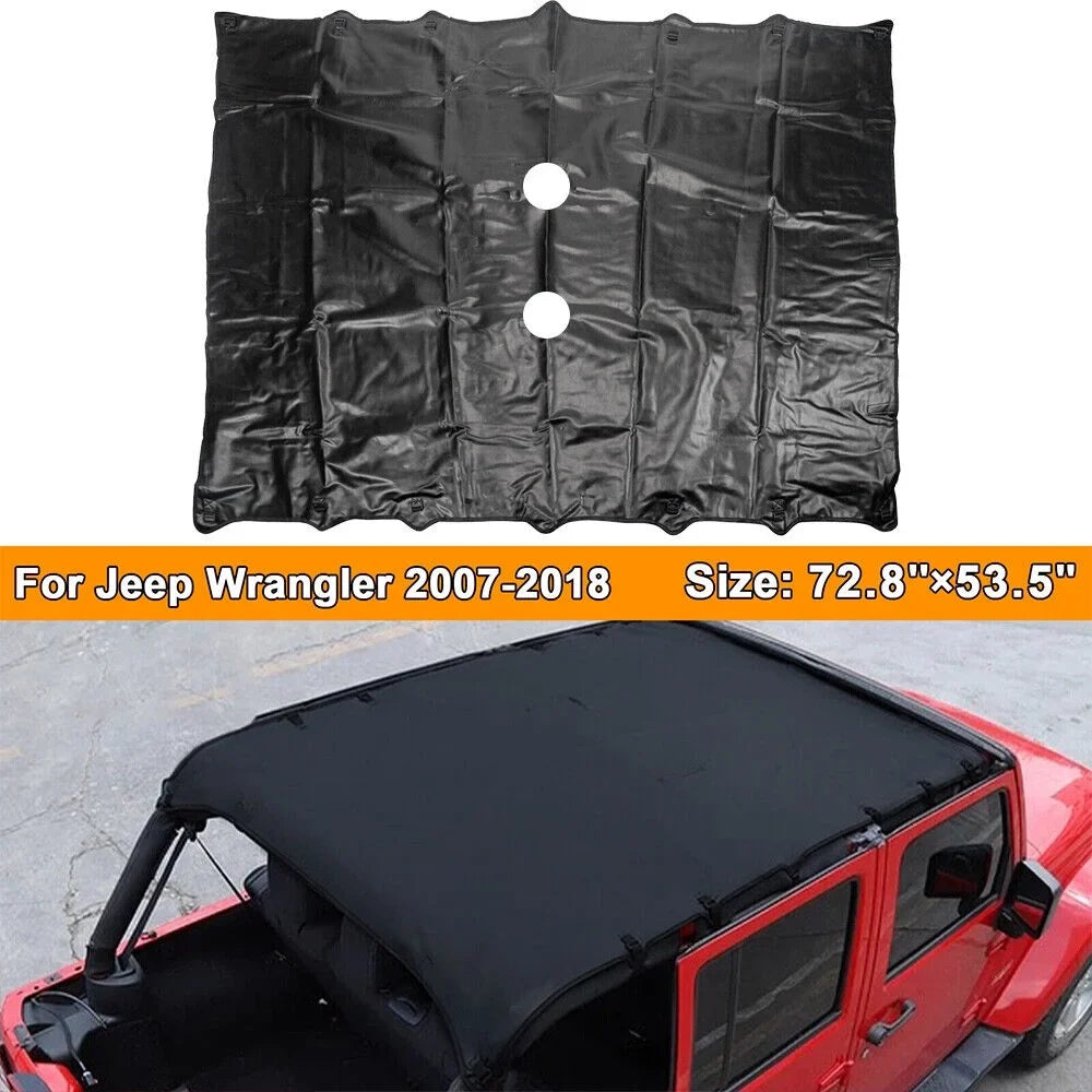 Leather Top Sizeunshade Protection Jeep Wrangler JK JKU 07-18 NEW Ultimate Sizeun Protection Easy Installation