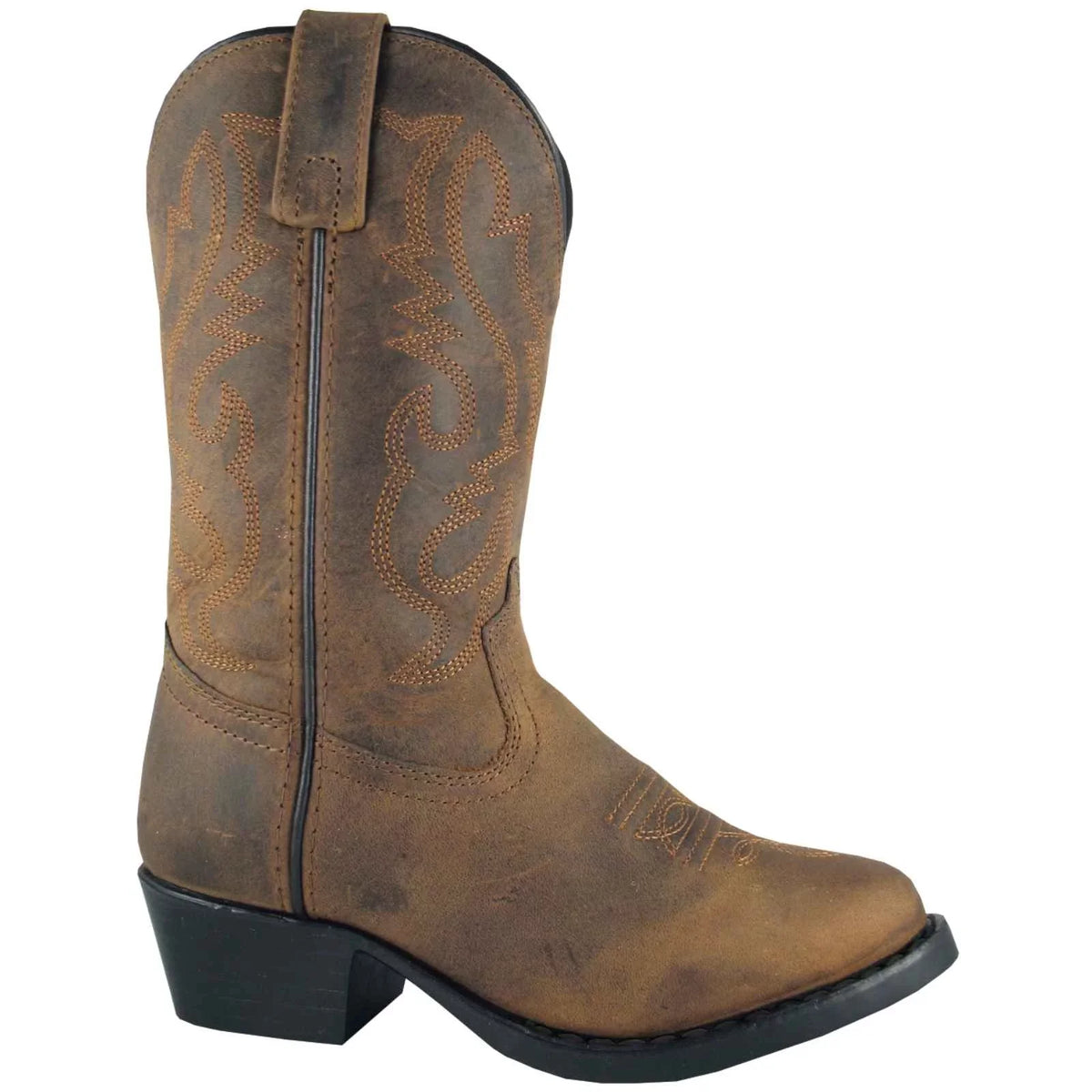 Sizemoky Mountain Boots Toddler Boys Denver Brown Oiled Leather Western 7 EE