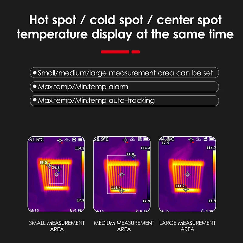 Guide Thermal Imager T120 Handheld Infrared Camera Resolution 120x90 Pixels Floor Heating Car PCB Hot Electrical Repair