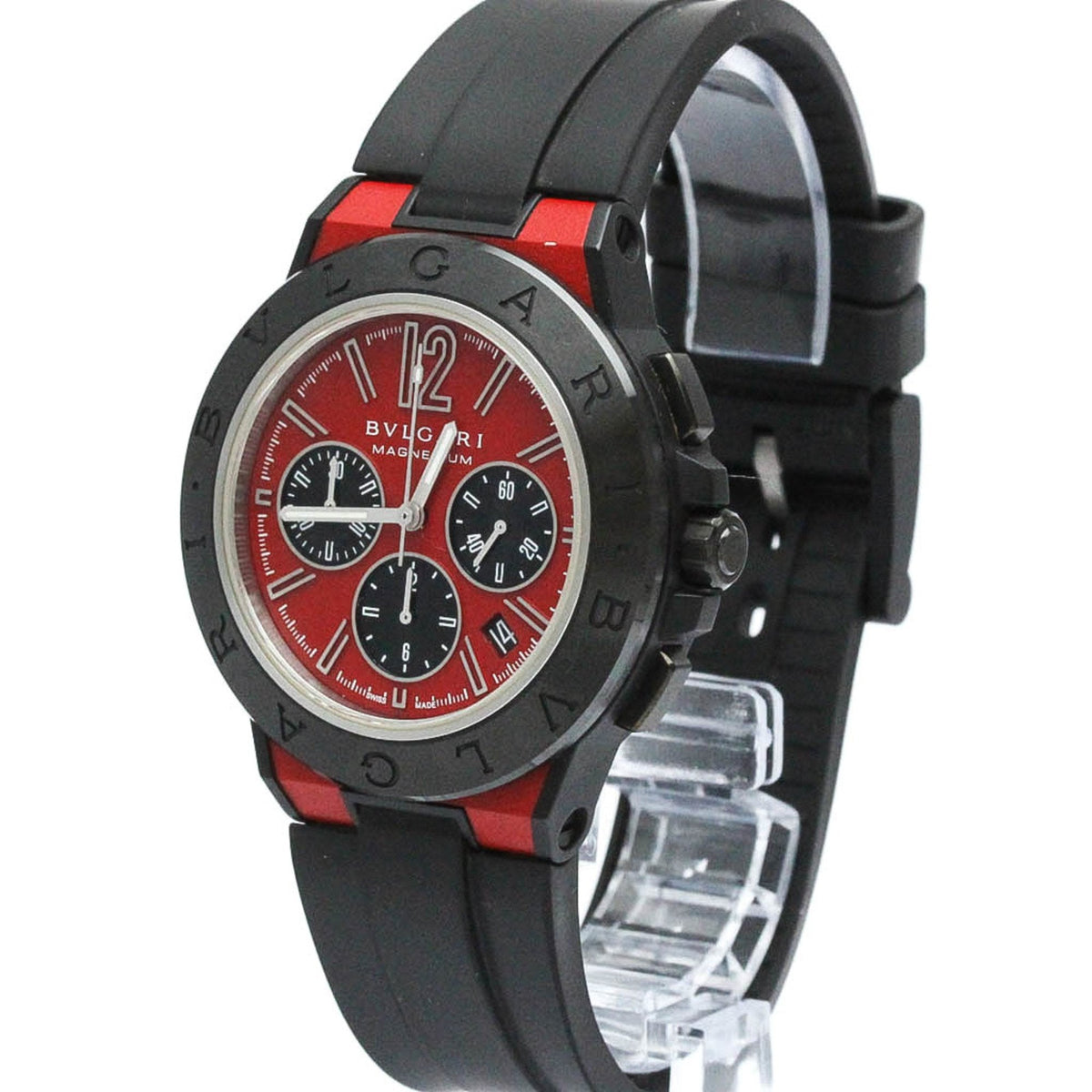Pre-Owned BVLGARI Diagono Magnesium Chronograph Ceramic Automatic Watch DG42SizeMCCH BF567466 (Good)