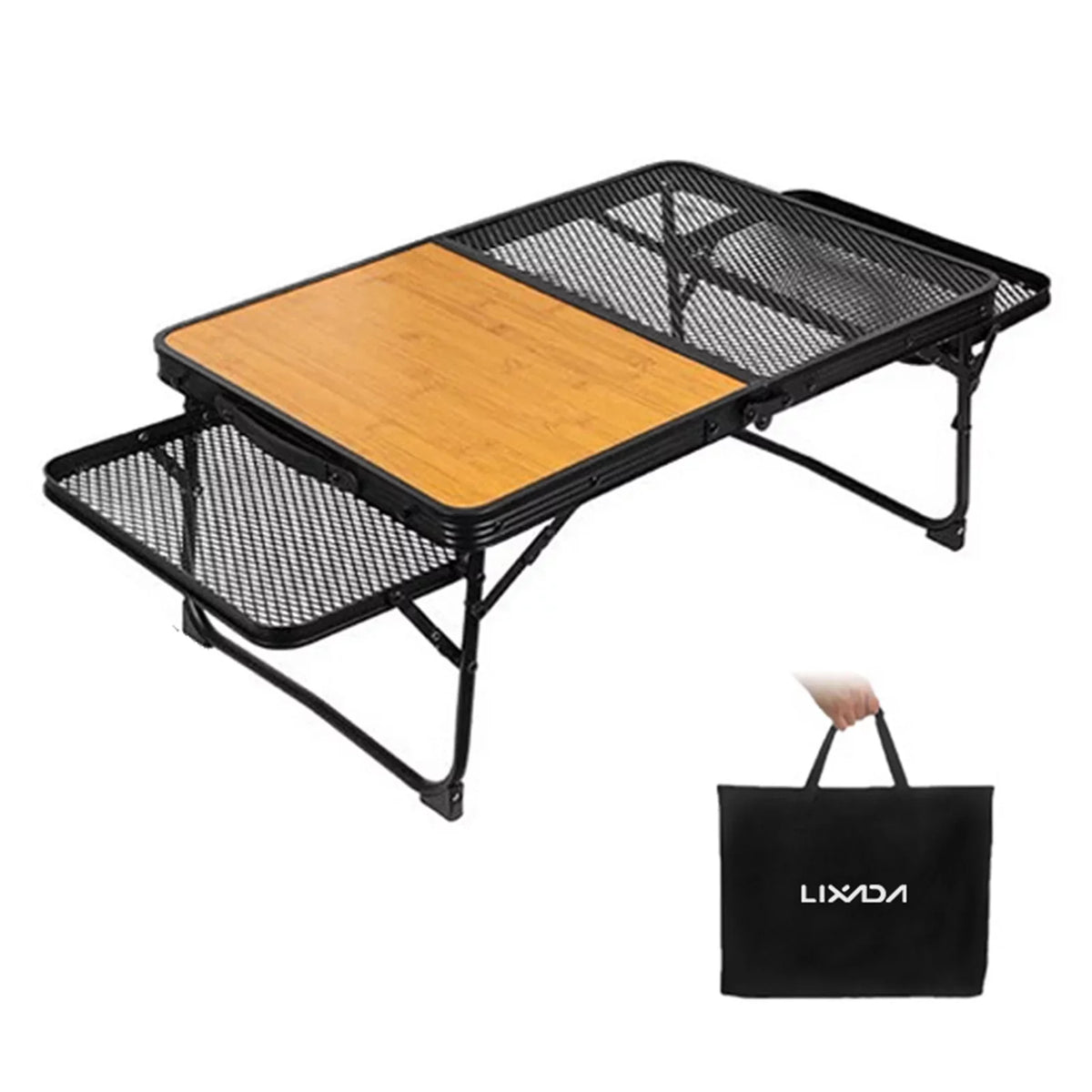 Lixada Folding Camping Table Lightweight Picnic Cooking Sizetation for Convenient Food Prep