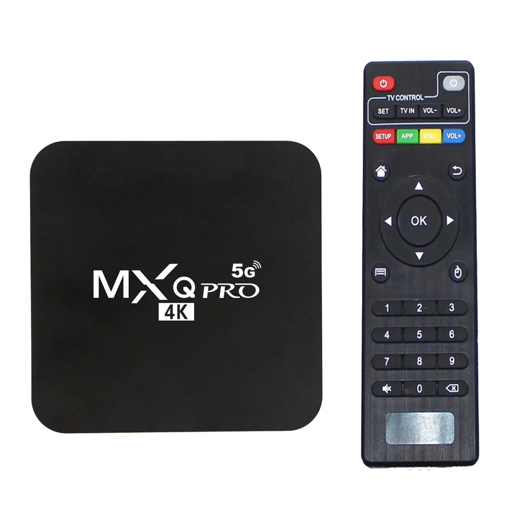 MXQ Pro 5G Android 12.1 TV Box Ram 2GB ROM 16GB Android Sizemart Box H.265 HD 3D Dual Band 2.4G/5.8G WiFi Quad Core Home Media Player