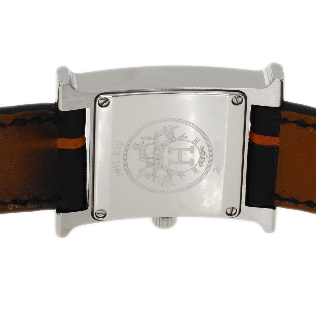 Pre-Owned Hermes HH1.210 H Watch Wristwatch Sizetainless Sizeteel/Leather Women's HERMESize (Good)