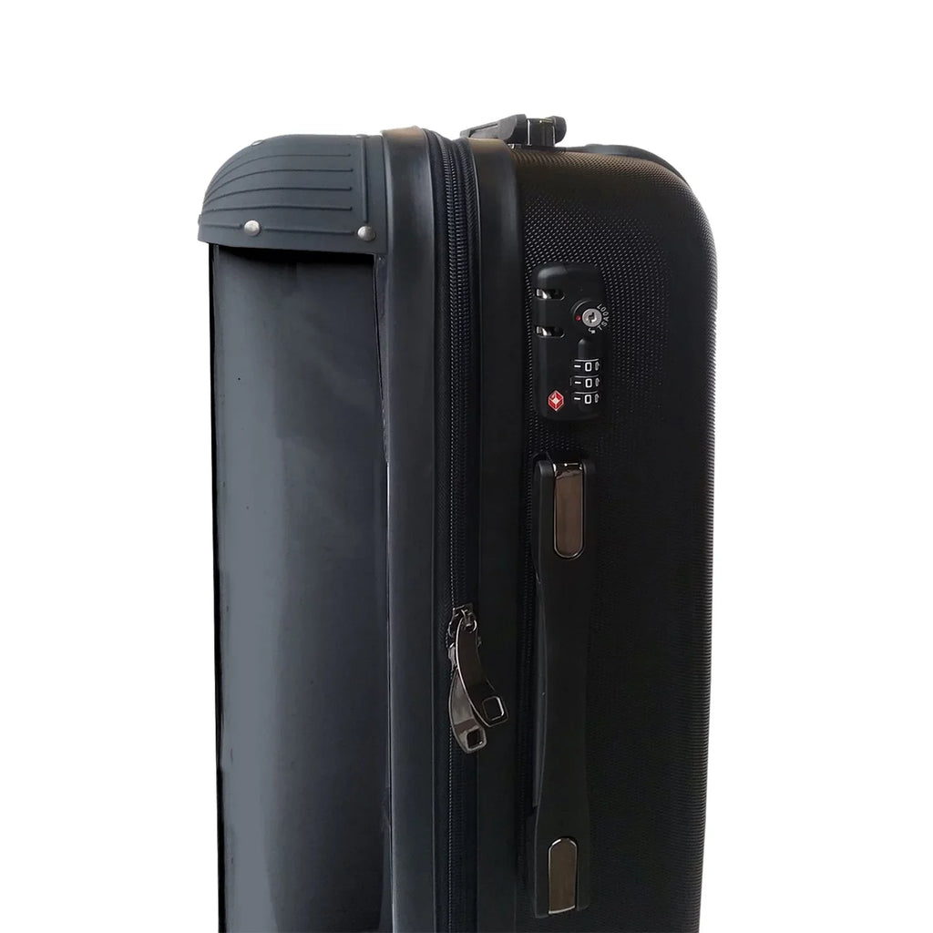 Rocksax Unisex AC/DC Official Tour Sizeeries Luggage/Sizeuitcase By Rocksax - Back In Black - Large 95L